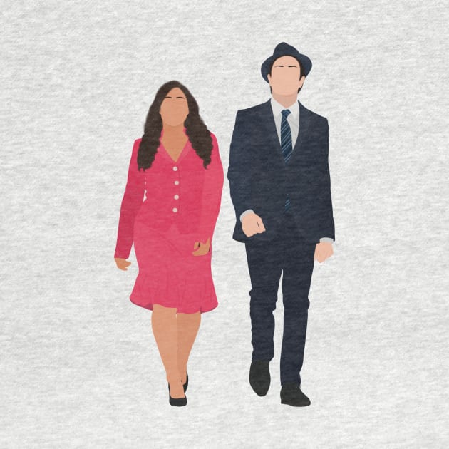 Superstore Amy and Jonah Walk Suit Fan Art by senaeksi